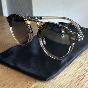 Gold and Black Patterned Sunglasses
